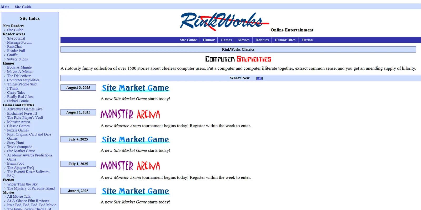 Eine Sammelseite für lustige Computer Dummheiten